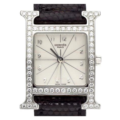 hermes h watch diamond price|Hermes padlock watch.